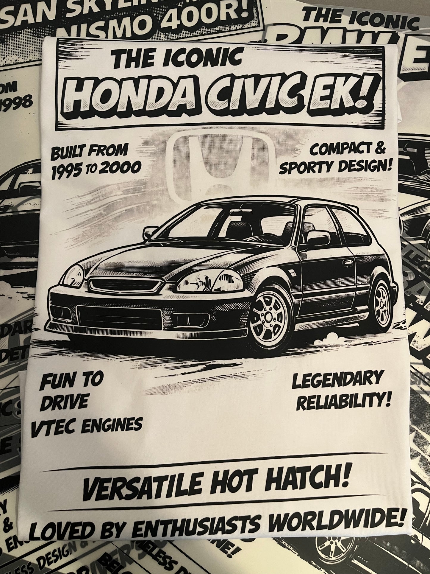 Iconic Comic Tee Honda Civic Ek