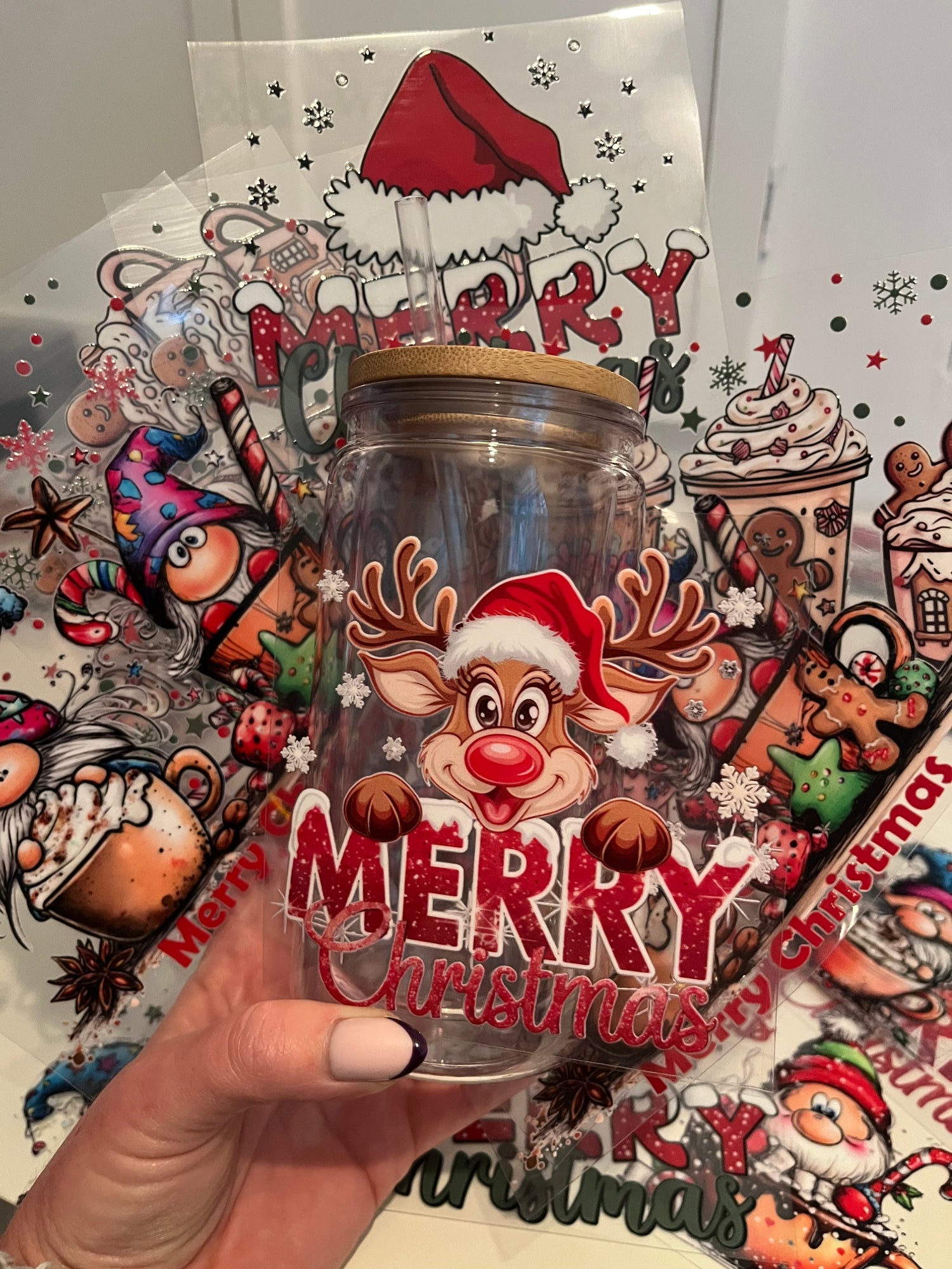 UVDTF Tumbler/Cup wraps - Christmas Collection