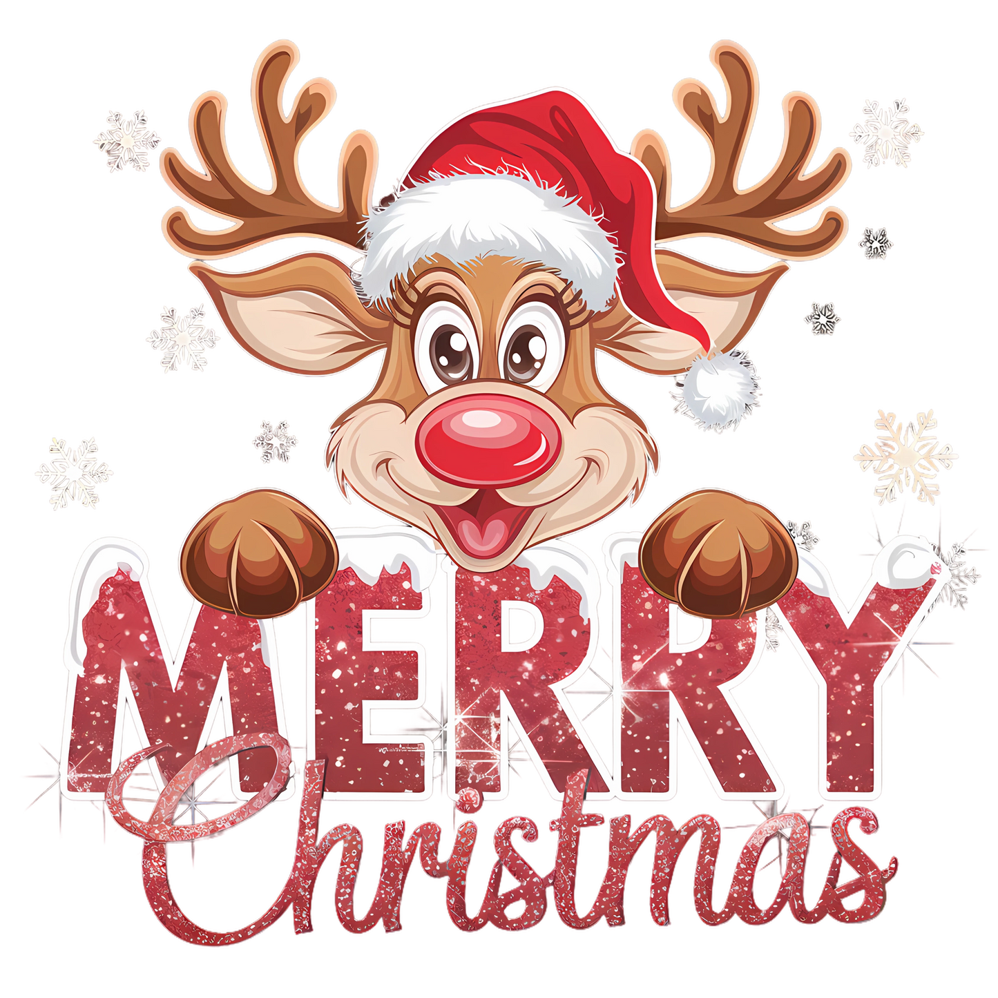 Christmas UVDTF transfer Merry Christmas (Transfer only)