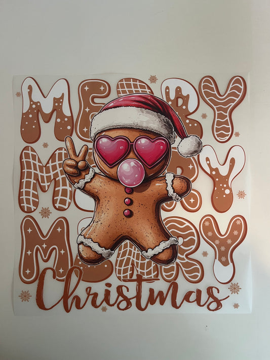 Funny Merry Christmas Gingerbread man