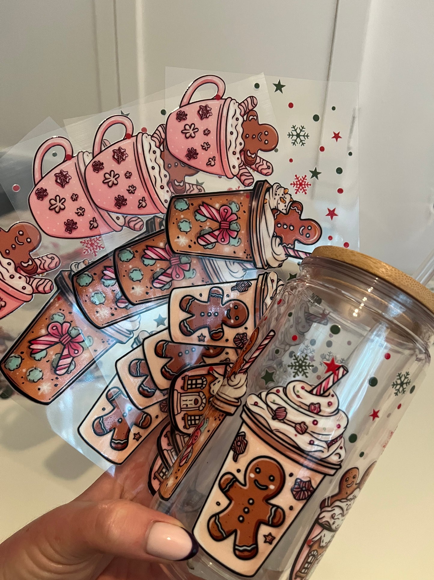 Christmas UVDTF transfer Gingerbread (Transfer only)