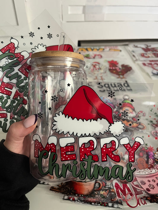 Christmas UVDTF transfer Merry Christmas #1 (Transfer only)