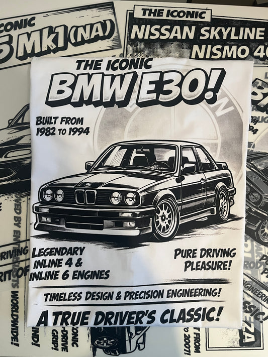 Iconic Comic Tee BMW e30