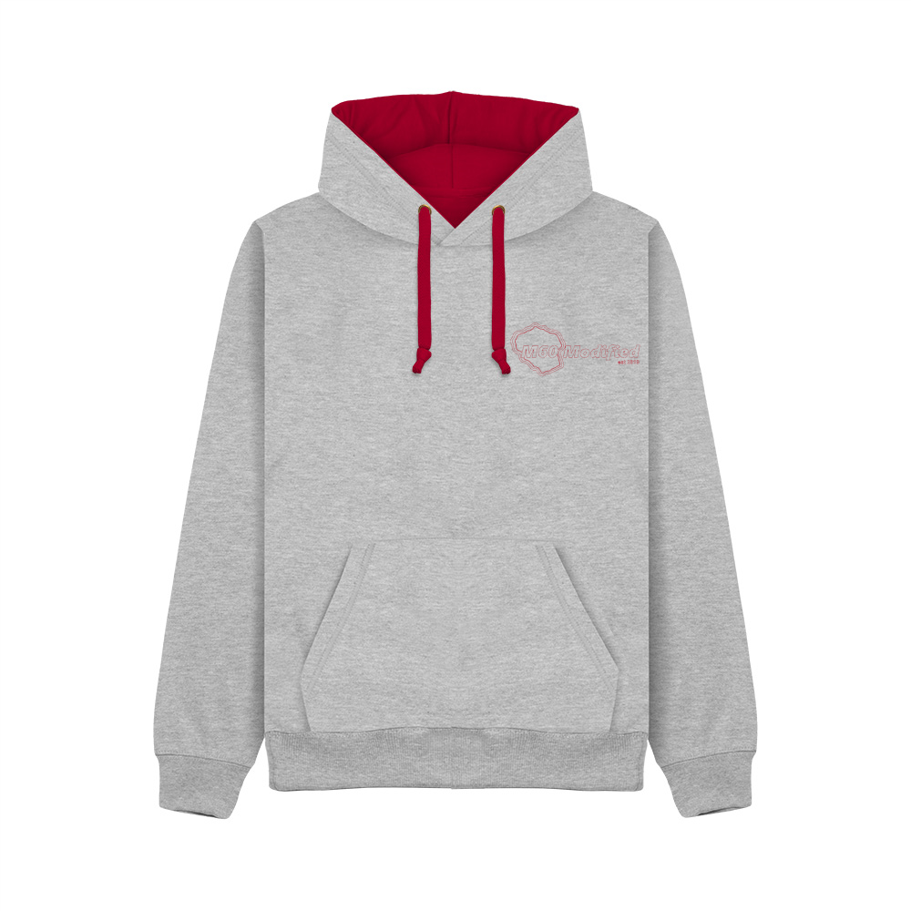 Premium Hoodie Grey/Red