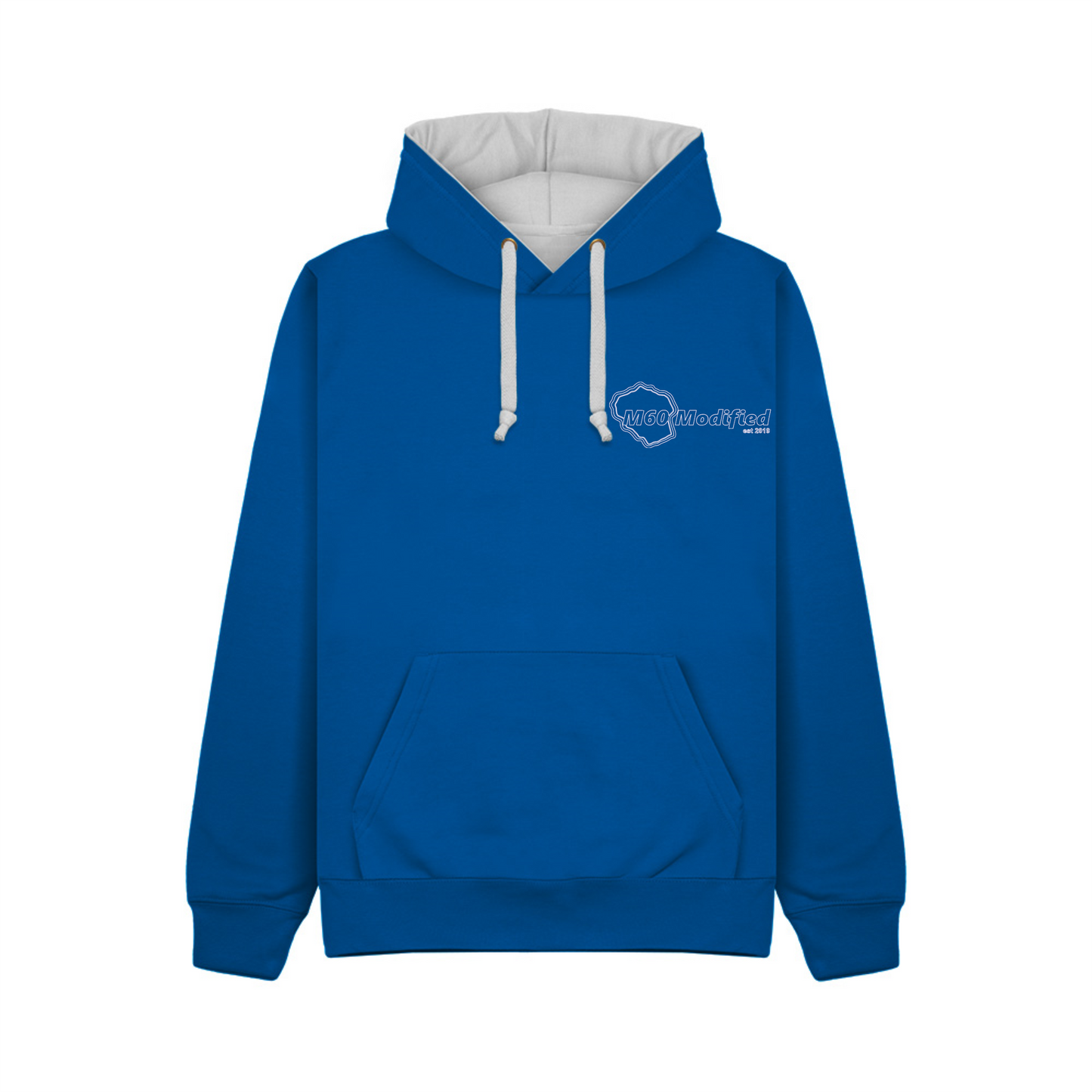 Premium Hoodie Blue/White